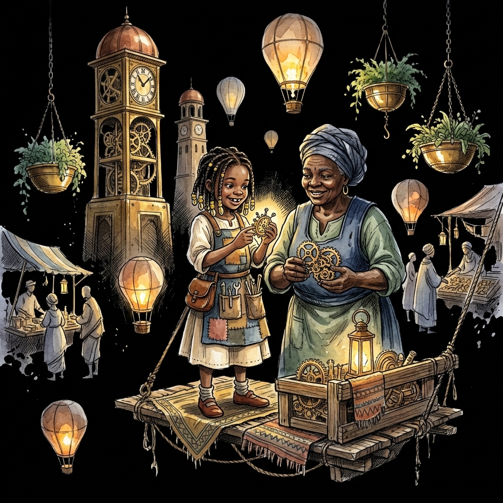 Amara and the Sky-Clock's Silent Song