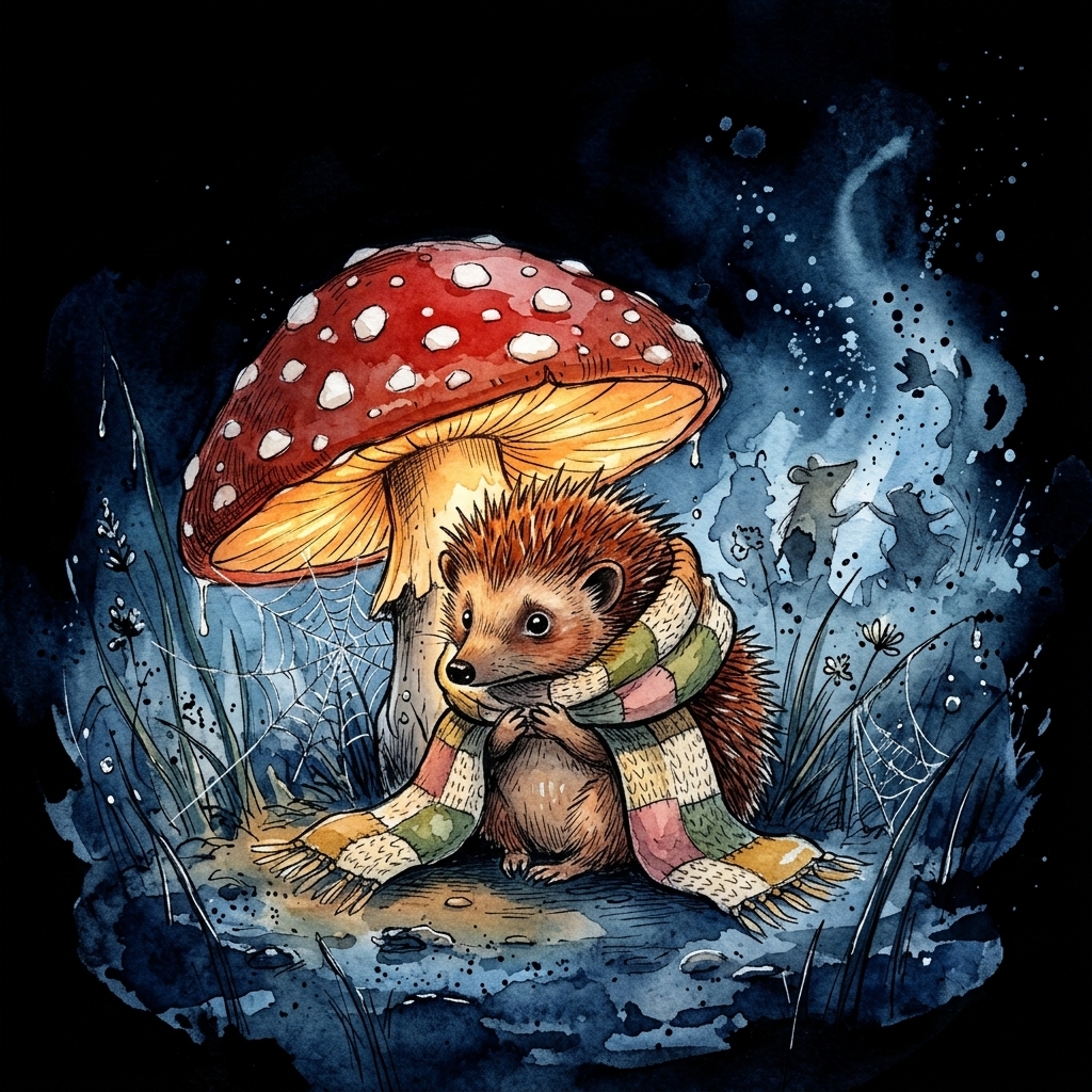 Pip's Brave Journey Across the Darkening Stream